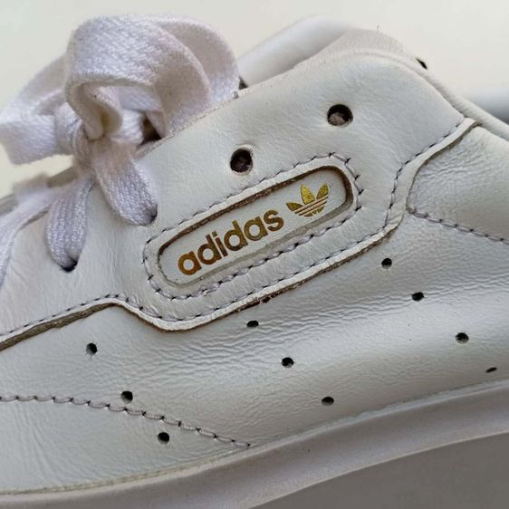 รองเท้าผ้าใบหนัง Adidas สีขาว No.36.5 มือสอง สภาพใหม่ รูปที่ 7