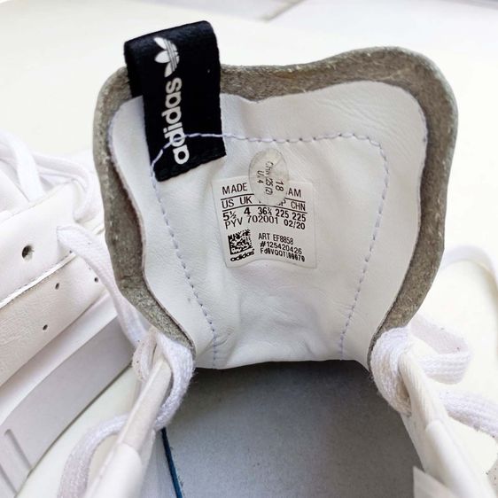 รองเท้าผ้าใบหนัง Adidas สีขาว No.36.5 มือสอง สภาพใหม่ รูปที่ 5