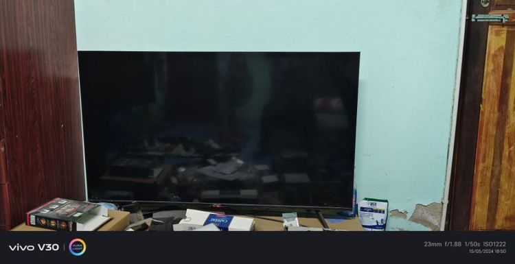 smart TV Hisense 55นิ้ว ใช้งานปกติทุกอย่าง  5500บาท นัดรับตัวเมือง ชลบุรี รูปที่ 1