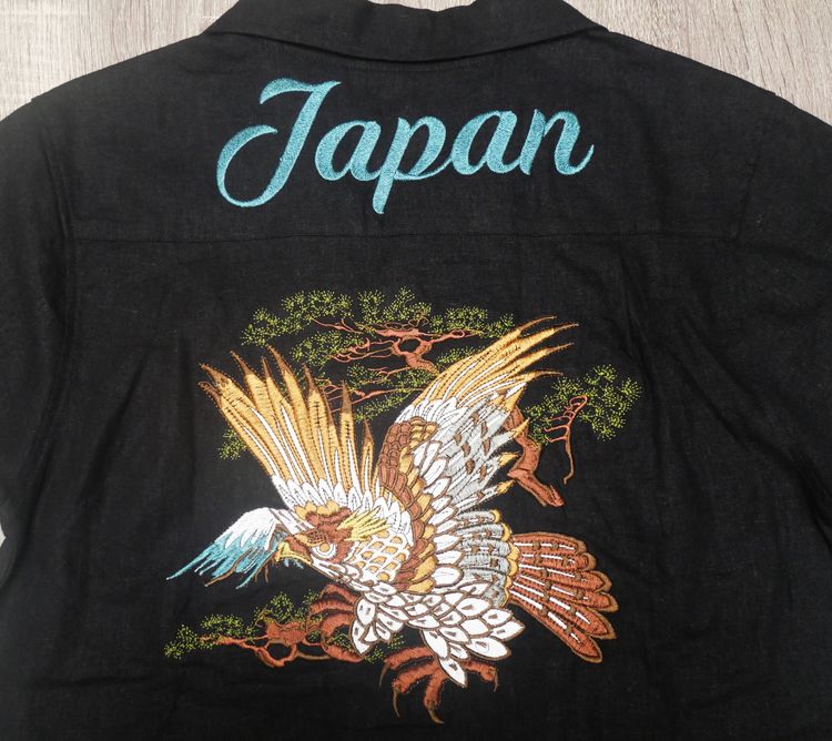 Japanese Brand × Sukajan T Shirts Geku Japanese brand SUKAJAN shirt  รูปที่ 1