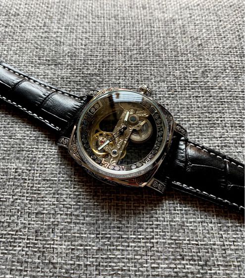 Automatic Skeleton Luxury Watch  รูปที่ 4