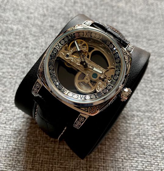 Automatic Skeleton Luxury Watch  รูปที่ 7