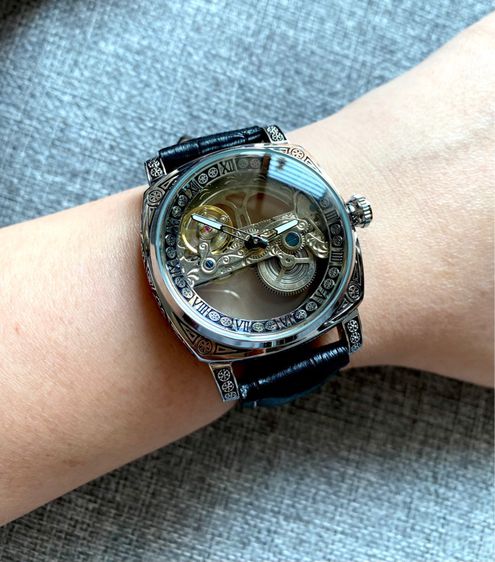 Automatic Skeleton Luxury Watch  รูปที่ 13