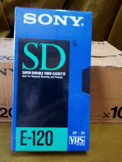 Sony VHS  E120 Blank Video VCR Tape Cassette รูปที่ 1