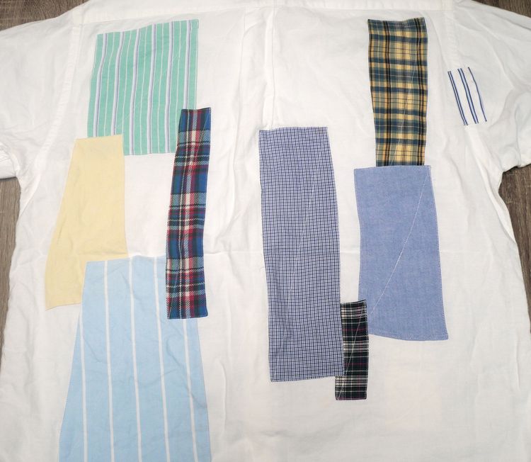 Polo Ralph Lauren Cotton Patchwork Oxford Shirt  รูปที่ 3