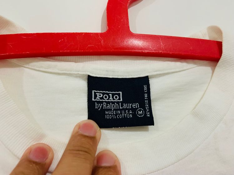 เสื้อยืด POLO SPORT RALPH LAUREN made in USA แท้ 💯 size M ขนาด อก 21 ยาว 27 นิ้ว สภาพดีมาก สีขาวจั๊ว ผ้านิ่มหายากน่าสะสมครับ รูปที่ 3