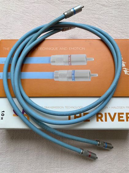 ขายสายสัญญาณไฮเอนด์เสียงดี พิมพ์นิยม Van Den Hul the river RCA interconnect Germany 🇩🇪 ความยาว 1 เมตร ส่งฟรี รูปที่ 2