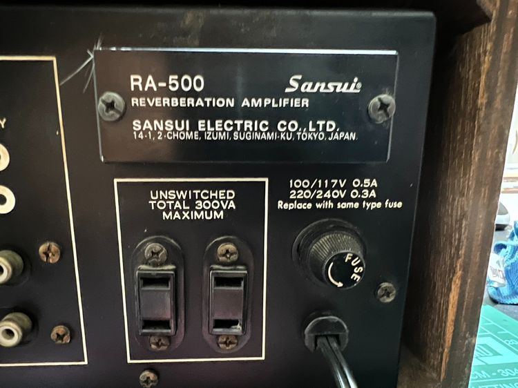 Sansui Reverberation Amplifier RA-500 รูปที่ 3