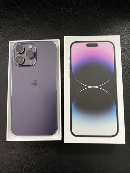 iphone 14 promax  สีม่วง purple 128 g เครื่องศูนย์ สวย ยังอยู่ในประกัน รูปที่ 1