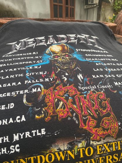 เสื้อวง Megadeth หลังทัวร์ปี 2012's รูปที่ 7