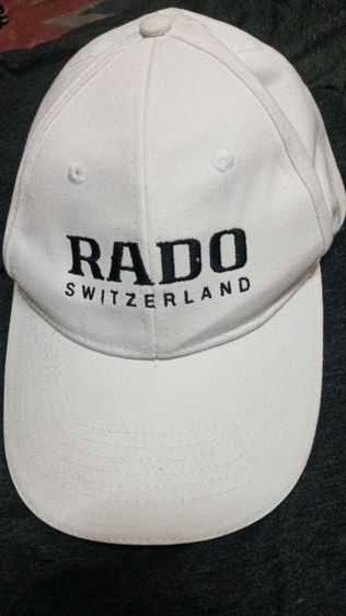 หมวก RADO SWITZERLAND มือ2สีขาวสภาพดีปานกลางสมบูรณ์พร้อมใช้งาน รูปที่ 2