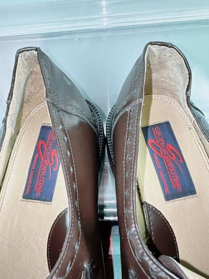 รองเท้าหนังแท้ Giorgio Brutini Sz.11us45eu29cm สีน้ำตาล พื้นหนัง สภาพสวยมาก ไม่ขาดซ่อม ใส่ทำงานใส่เที่ยวออกงานดูดี รูปที่ 11