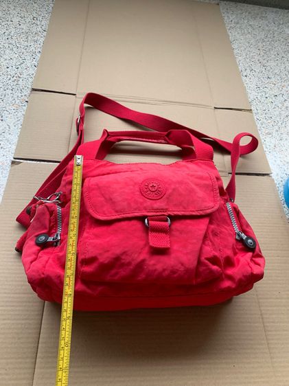 กระเป๋าถือสะพาย สีแดง สภาพดี รูปที่ 2