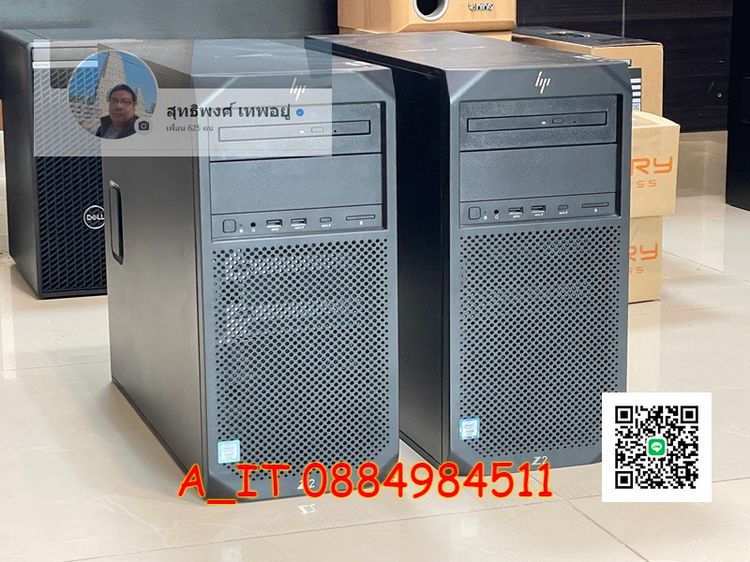 HP Z2 Tower G4 Workstation Xeon E-2124G RAM16GB SSD256GB+HDD1TB Quadro P1000(4GB DDR5) Win10 Pro มือสอง งานออกแบบ