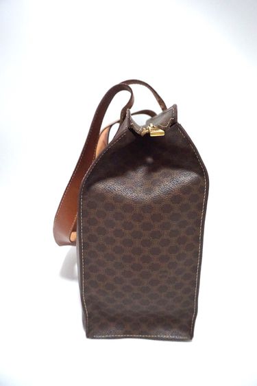 กระเป๋าซีลินสะพายขั้นไหล่   Vintage CELINE Macadam pattern shoulder bag  🎀 รับประกันงานแท้ รูปที่ 7