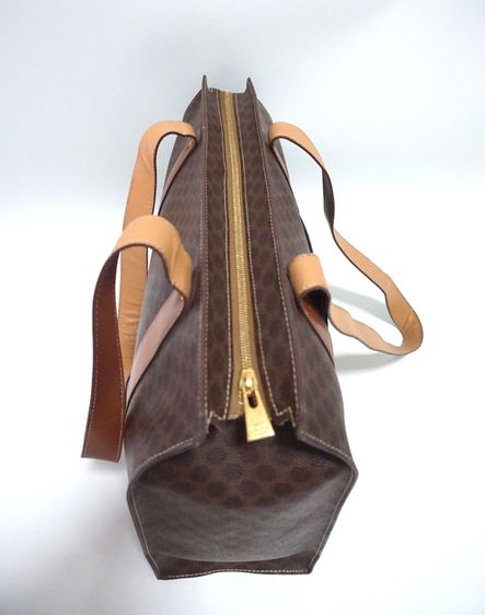 กระเป๋าซีลินสะพายขั้นไหล่   Vintage CELINE Macadam pattern shoulder bag  🎀 รับประกันงานแท้ รูปที่ 11
