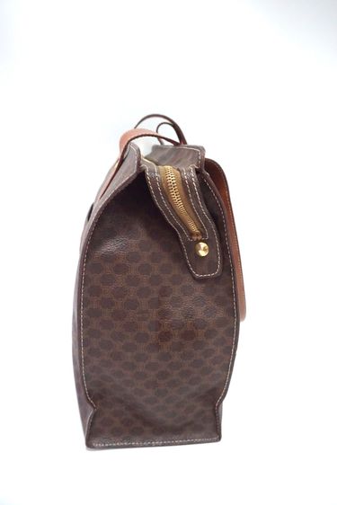 กระเป๋าซีลินสะพายขั้นไหล่   Vintage CELINE Macadam pattern shoulder bag  🎀 รับประกันงานแท้ รูปที่ 6