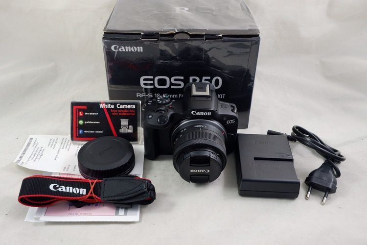 กล้องมิลเลอร์เลส ไม่กันน้ำ Canon Eos R50 + เลนส์ 18-45 IS STM