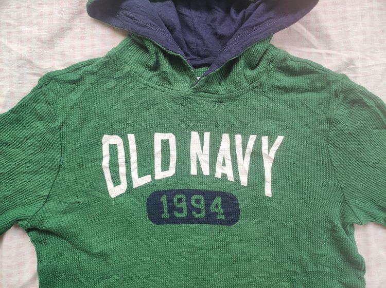 เสื้อแขนยาวเด็กสีเขียวมีฮู๊ด Old Navy รูปที่ 3
