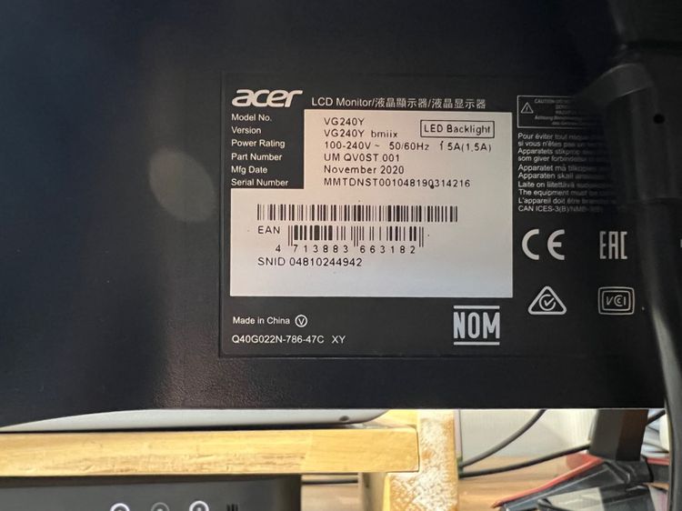 Acer LCD Monitor รูปที่ 4