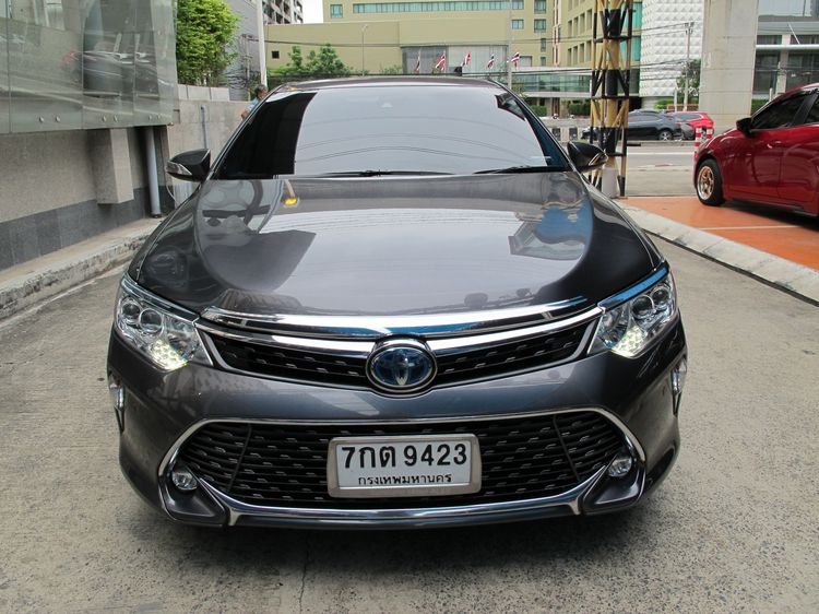 Toyota Camry 2018 2.5 Hybrid Premium Sedan เบนซิน ไม่ติดแก๊ส เกียร์อัตโนมัติ เทา รูปที่ 3