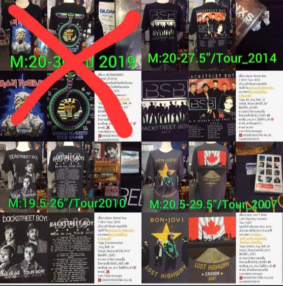 เสื้อวง เสื้อทัวร์ เสื้อวินเทจ กางเกงยีนต์ สเวตเตอร์ รูปที่ 9
