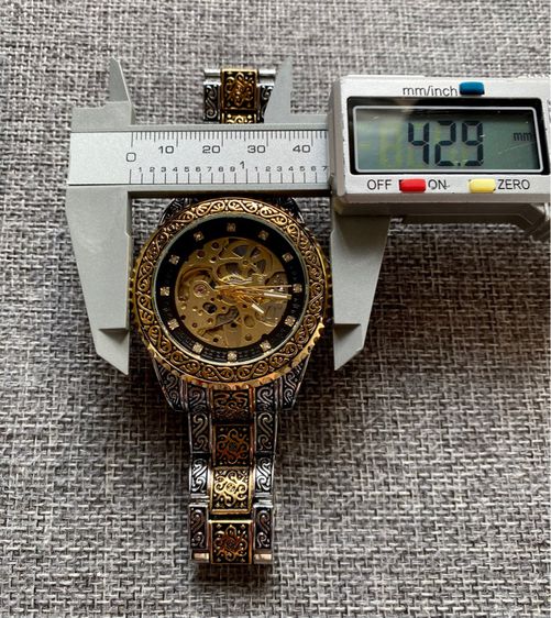 Automatic Vintage Watch นาฬิกาออโต้ หน้าปัดแกะสลักลายพิเศษ  รูปที่ 12