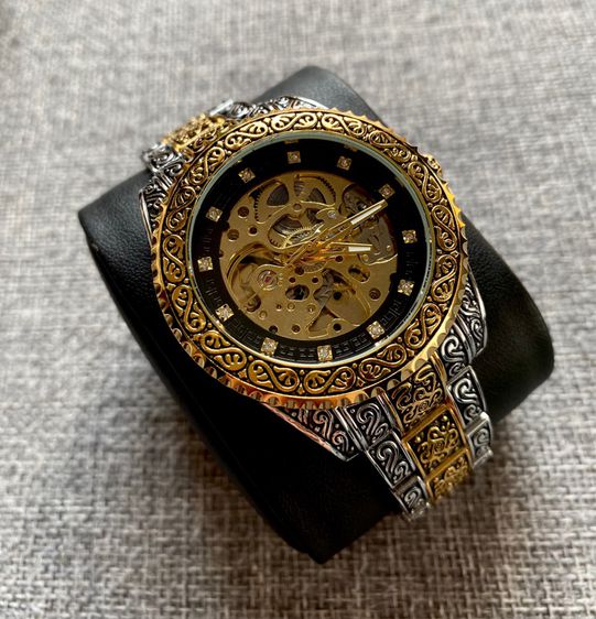 Automatic Vintage Watch นาฬิกาออโต้ หน้าปัดแกะสลักลายพิเศษ  รูปที่ 7