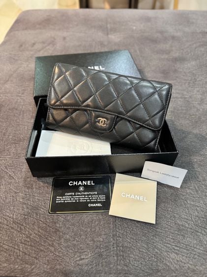 กระเป๋าสตางค์ Chanel wallet lamp 3พับ รูปที่ 1