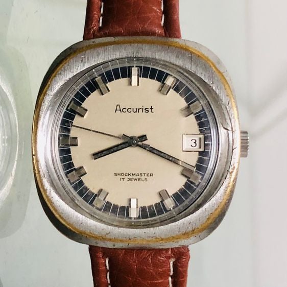 อื่นๆ เงิน ขายนาฬิกา ACCURIST SHOCKMASTER 17 JEWELS นาฬิกาเก่าโบราณ