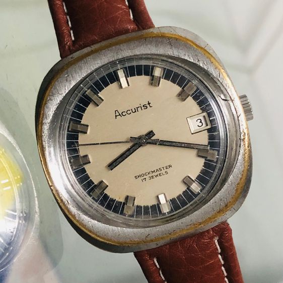 ขายนาฬิกา ACCURIST SHOCKMASTER 17 JEWELS นาฬิกาเก่าโบราณ รูปที่ 2