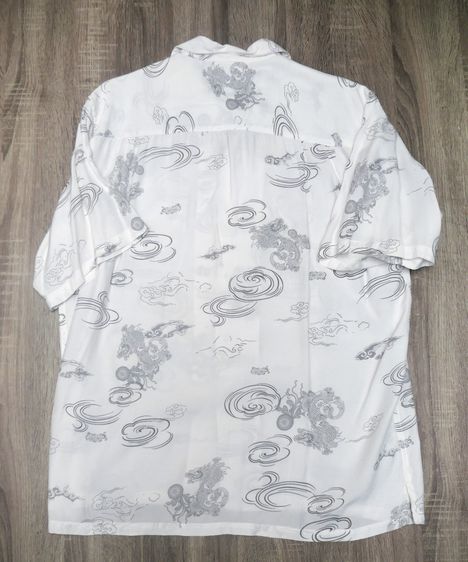 อื่นๆ เสื้อเชิ้ต M ขาว แขนสั้น Japanese Brand - George Cross Dragon Printed  Hawaiian Shirt authentic hawaii original