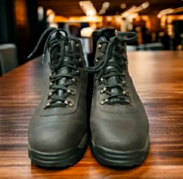 อื่นๆ รองเท้าบู๊ท หนังแท้ UK 10.5 | EU 45 1/3 | US 11 น้ำตาล Hi-Tec Brown Leather Hicking Boots