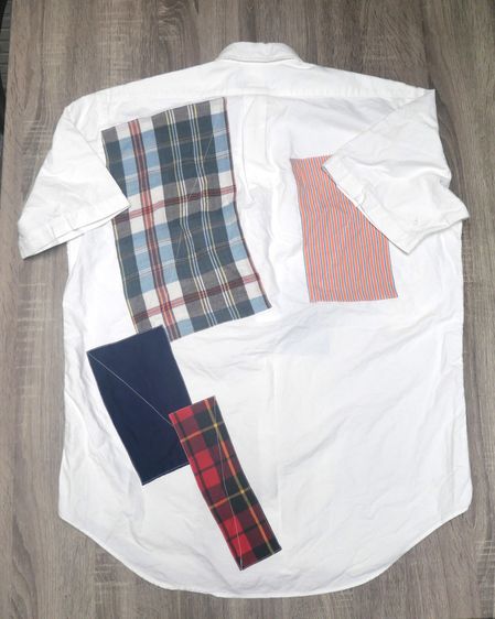 Polo Ralph Lauren Cotton Patchwork Oxford Shirt  รูปที่ 6