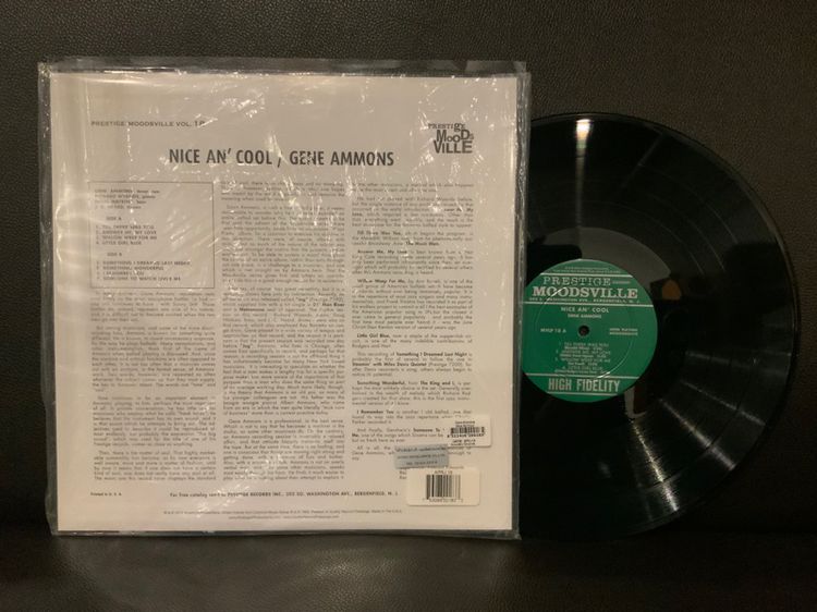 ขายแผ่นเสียงแจ๊สเป่าหวานๆ Gene Ammons Nice An Cool Analogue Production Limited numbered Edition USA Ballad Jazz LP ส่งฟรี รูปที่ 3
