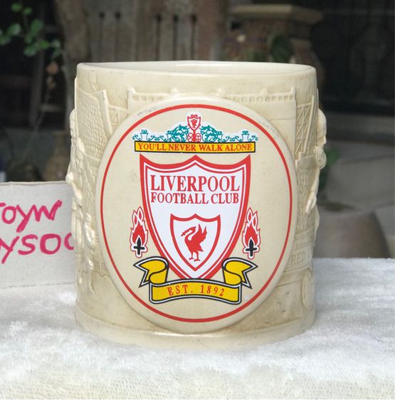  Rare Item-Mug-Used มีรอยบ้างตามกาลเวลา แก้วมัคใบใหญ่ โลโก้สโมสรฟุตบอล ลิเวอร์พูล Liverpool พรีเมี่ยมจาก RED LABEL รูปที่ 2