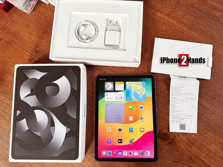Apple 256 GB iPad Air 5 สีดำ 256gb Cellular Wifi ศูนย์ไทย ครบกล่อง ประกันยาวๆ กุมพา 68 ปีหน้า ราคาถูก