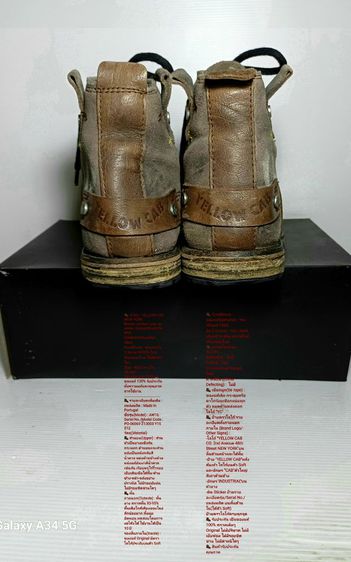 🥾 YCNY YELLOW CAB NEW YORK Boots 43EU(28.0cm) Original Made in Portugal ของแท้ มือ 2 สภาพใกล้เคียงของใหม่, รองเท้าบูท YELLOW CAB งดงามมาก รูปที่ 10