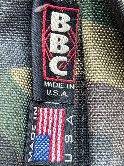 กระเป๋าสะพายข้างลายพรางทหารของอเมริกา Military Shoulder Bag BBC Camouflage Woodland Made In Usa รูปที่ 3