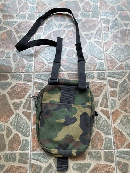 กระเป๋าสะพายข้างลายพรางทหารของอเมริกา Military Shoulder Bag BBC Camouflage Woodland Made In Usa รูปที่ 6