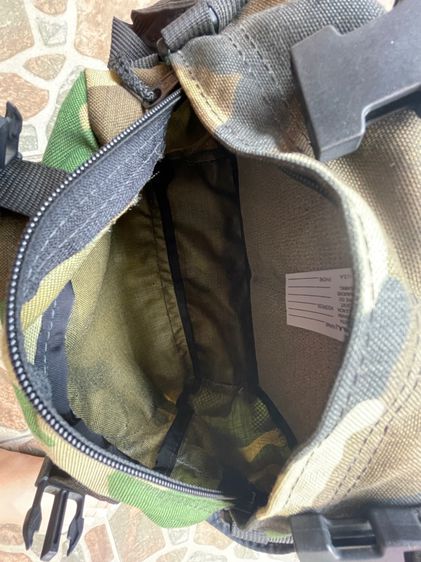 กระเป๋าคาดเอวลายพรางทหารของอเมริกา Military Waist Bag BBC Camouflage Woodland Made In Usa รูปที่ 2