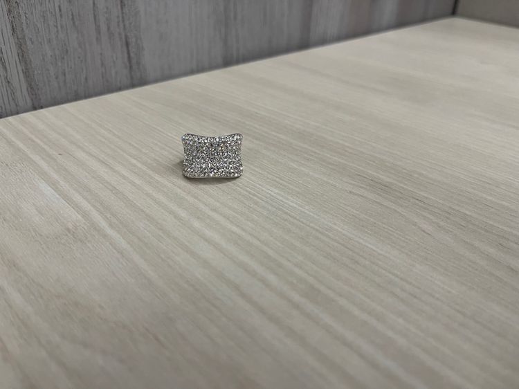 แหวน สี silver ประดับเพรช  รอบนิ้ว 5 cm รูปที่ 1