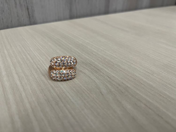 แหวน สี silver ประดับเพรช  รอบนิ้ว 6-6.5 cm รูปที่ 1