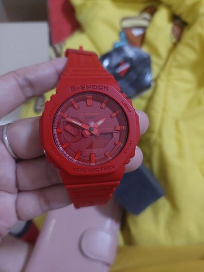 G-Shock แดง นาฬิกา G shock GA-2100-4ADR พร้อมกล่องถุงและคู่มือ