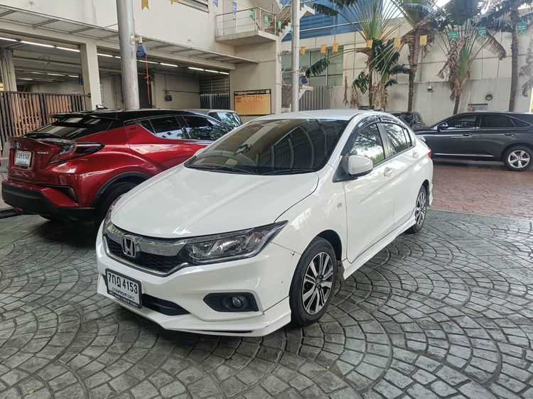 Honda City 2018 1.5 S Sedan เบนซิน ไม่ติดแก๊ส เกียร์อัตโนมัติ ขาว รูปที่ 2