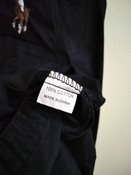 เสื้อเชิ้ตแขนยาว polo Ralph Lauren สีดำ  รอบอก 37 ยาว 25.5  สภาพดีมากๆ รูปที่ 4
