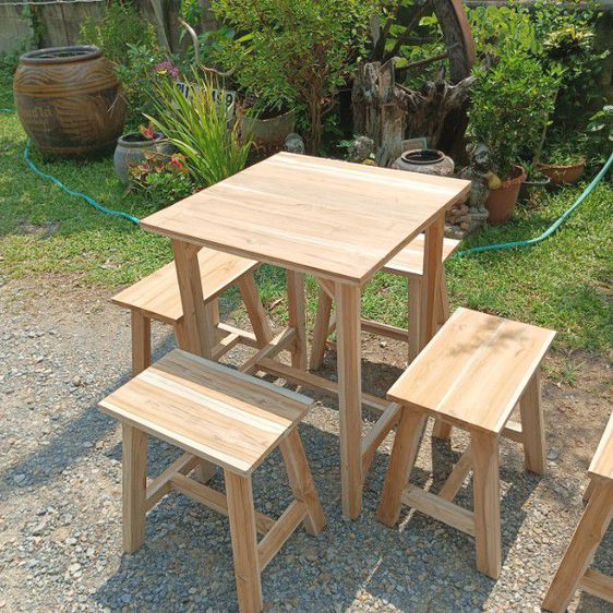 ชุดโต๊ะเก้าอี้จิบกาแฟไม้สักแท้จากโรงงานราคาชุดละ2890บาท รูปที่ 10