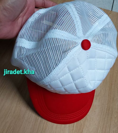 หมวกแก๊ปแบบเรียบ มีสินค้า สีขาว สีแดง สีน้ำเงิน เป็นสินค้าใหม่  เนื้อผ้าคุณภาพดี ระบายอากาศได้ดี ด้านหลังมีตัวเลื่อนปรับระดับได้ (ของใหม่) รูปที่ 6