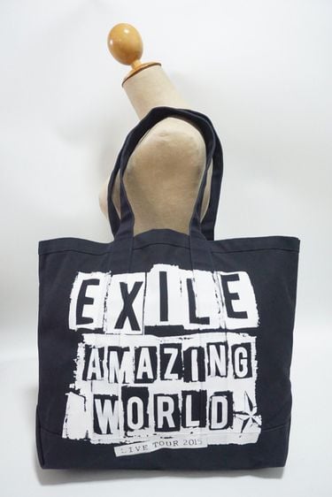 ผ้า ไม่ระบุ ดำ กระเป๋าสะพายขึ้นไหล่  Exile amazing world tour 2015