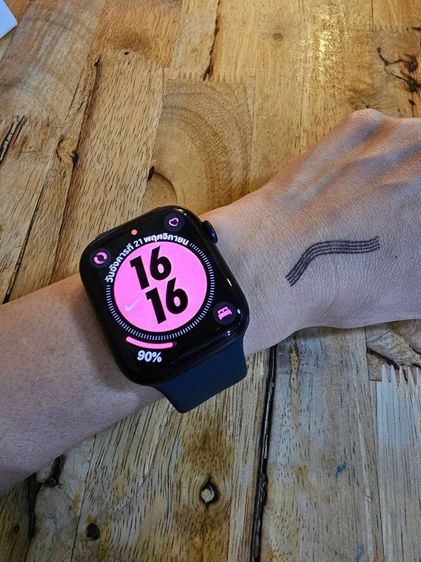 Apple Watch S7 41MM GPSสีดำมือ2สภาพสวยดีครบกล่องรับเทินรับบัตรเครดิตด้วยจ้า รูปที่ 9